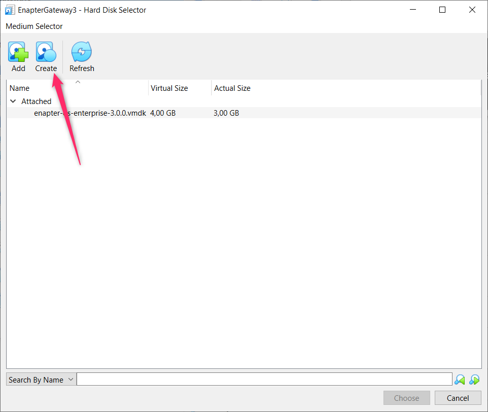 Create New Hard Disk